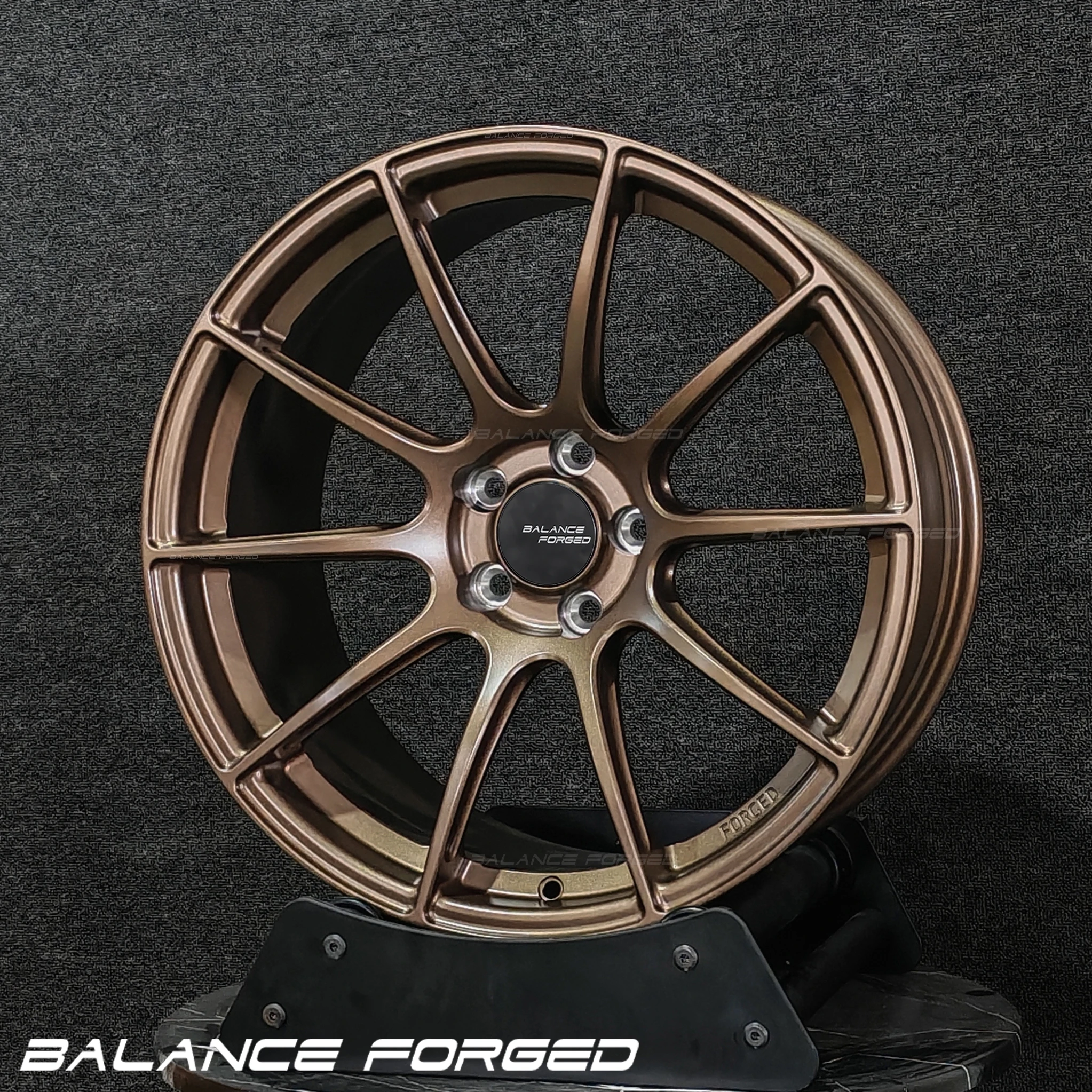 Llantas forjadas SM-10RS aluminio 6061-T6 5x114.3 bronce cromado - imagen 3