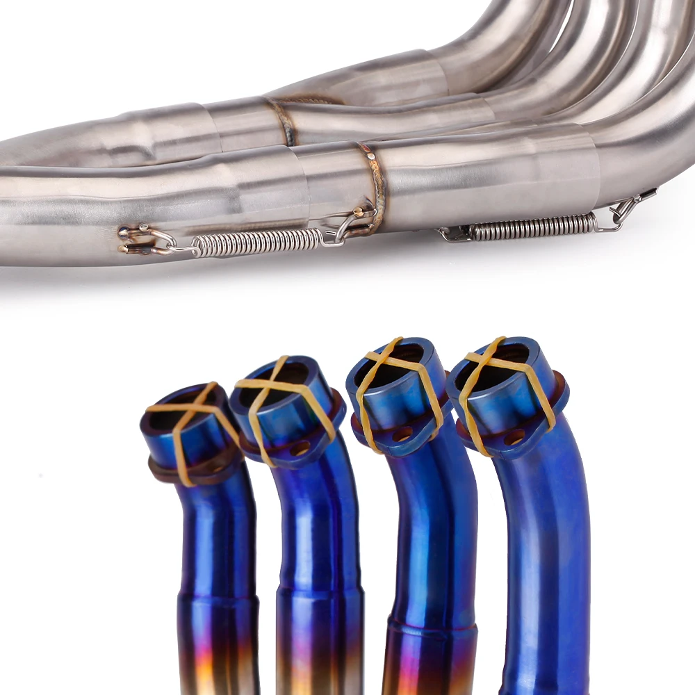 Colector escape Yamaha YZF-R6 2006-2020 tubo enlace 51 mm inoxidable - imagen 3