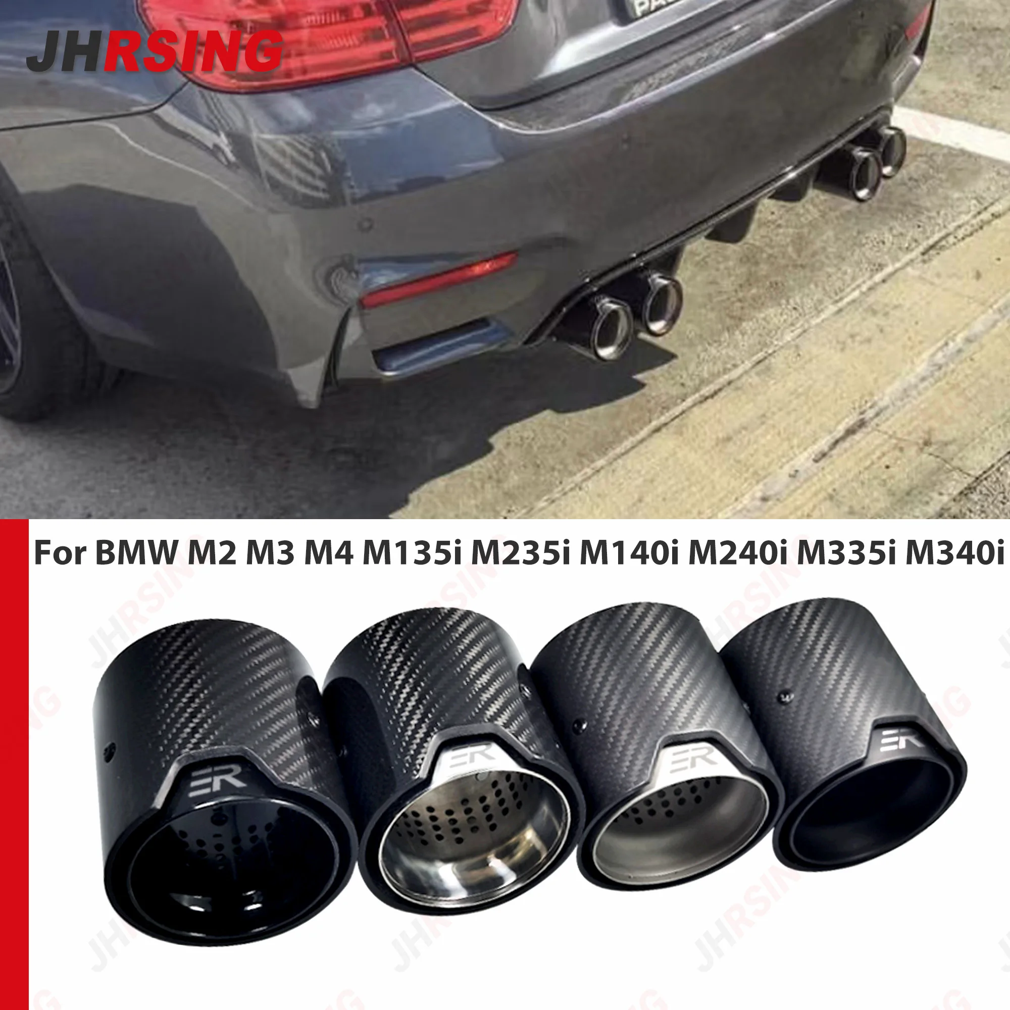 Puntas de escape ER carbono BMW M4 F82