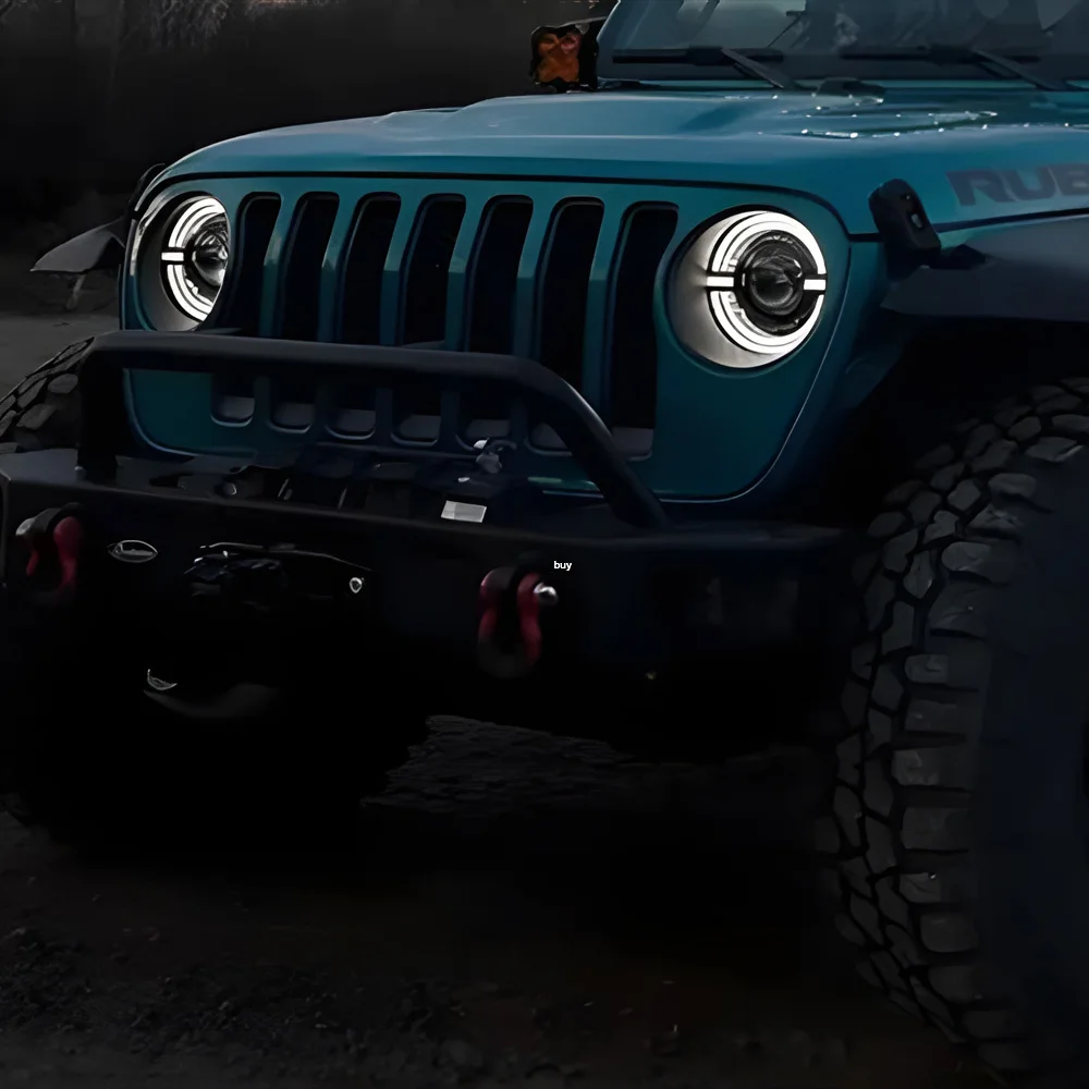 Faros delteros LED Jeep Wrangler JL 2018-2021 - imagen 4