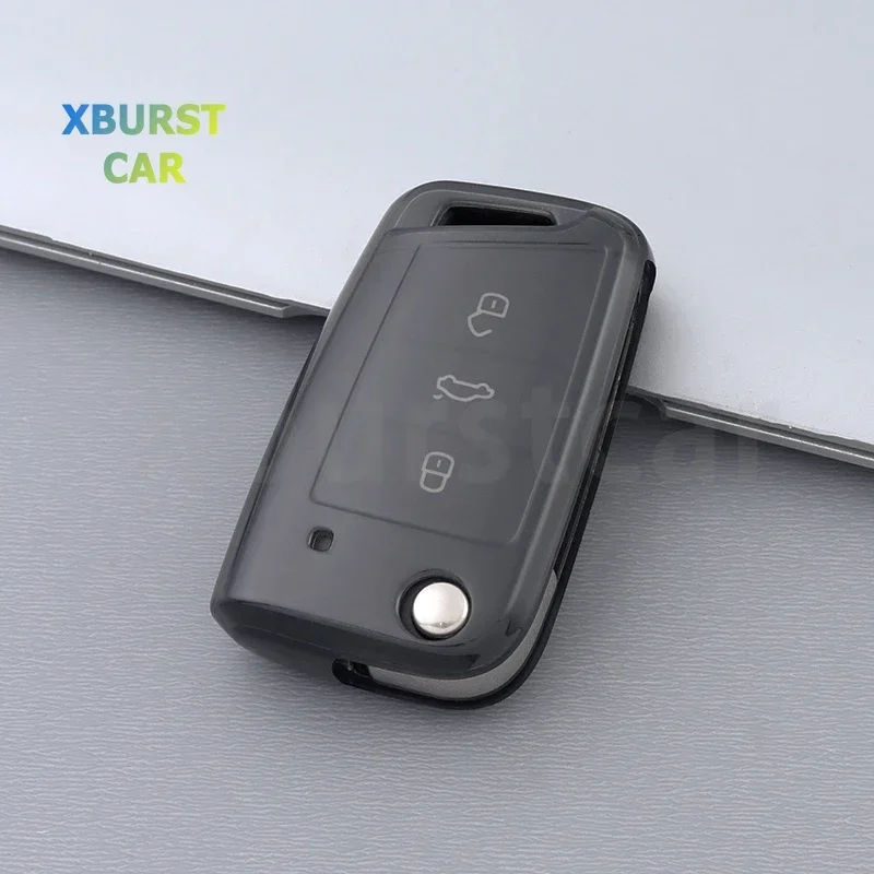 Funda de TPU para llave plegable: Škoda Octavia, VW Golf 7 y SEAT León