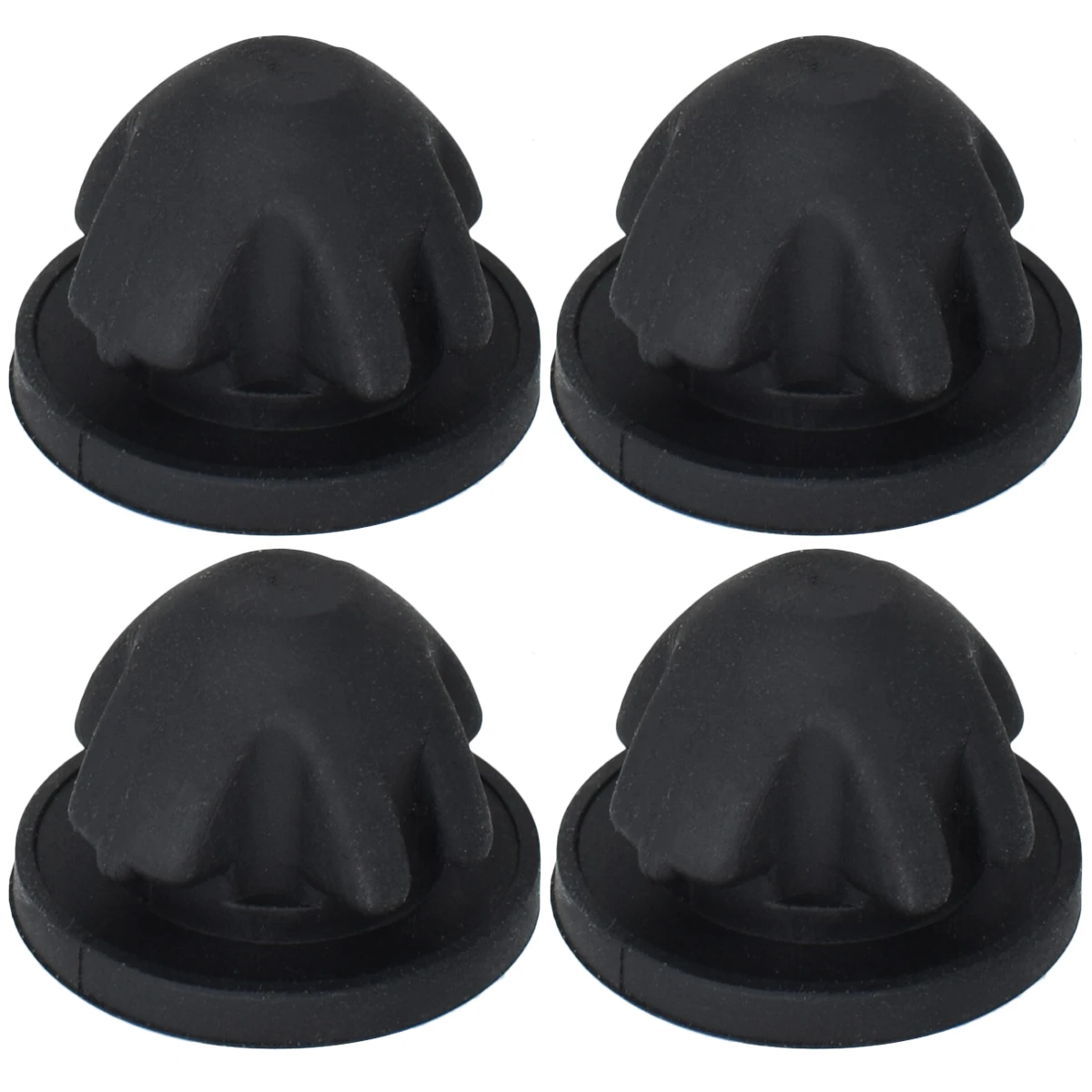 Buje de caucho negro para soporte de cubierta