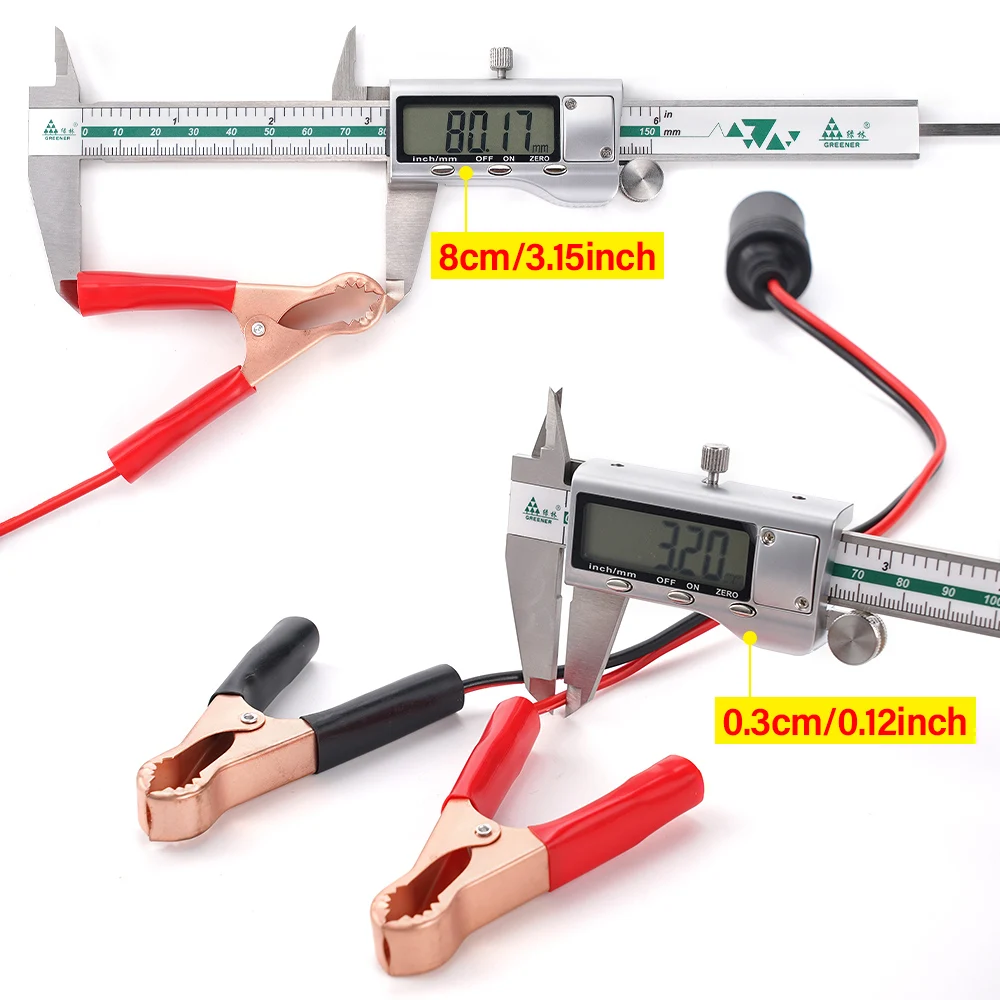 Toma de mechero 12 V 50 A con pinzas para batería de coche - imagen 4