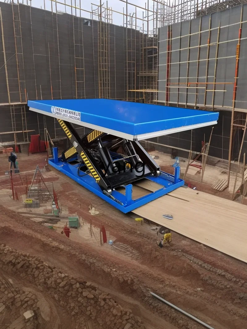 Plataforma elevadora de tijera hidráulica eléctrica fija - imagen 5