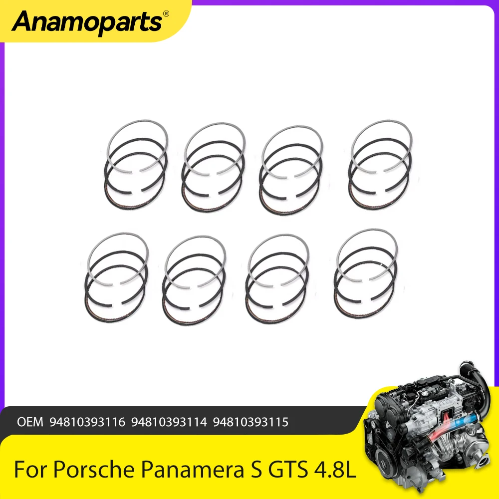 Juego de anillos de pistón Φ96 mm Anamoparts