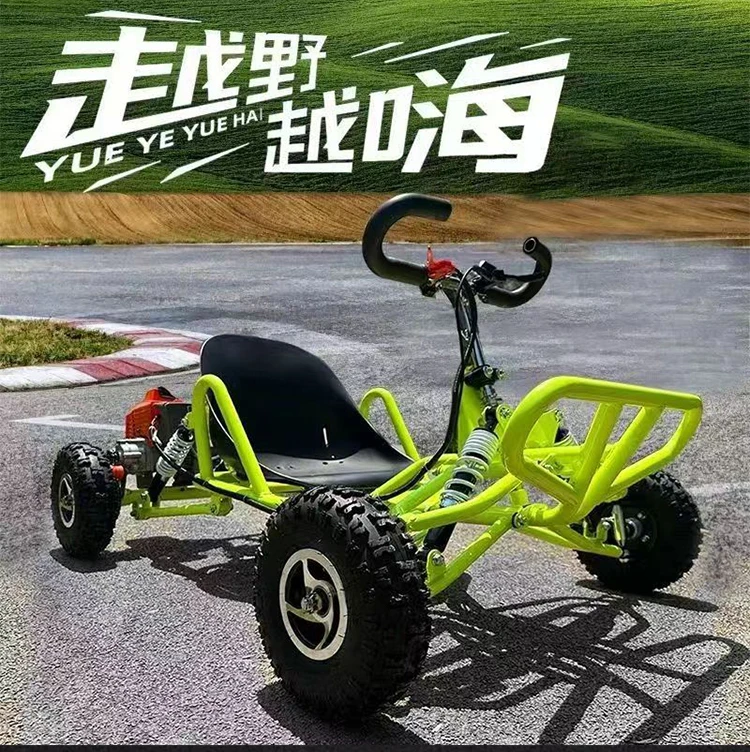 Detalle del kart para uso exterior