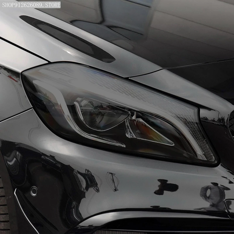 Película protectora para faros TPU ahumada – Mercedes A45 AMG W176 - imagen 4