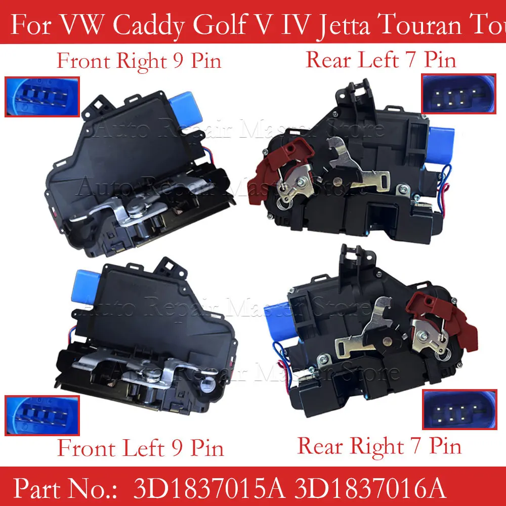 Actuador cerradura puerta 3D1837015A para VW Golf V Jetta Touran Caddy - imagen 2