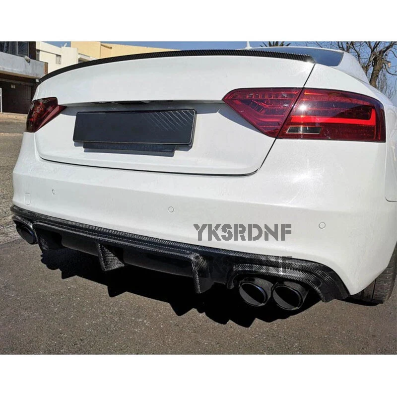 Difusor trasero de fibra de carbono para Audi A5 S line/S5 Coupé 2012-2016 - imagen 4