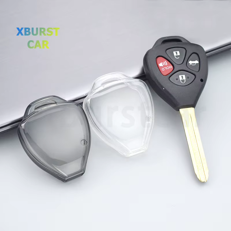 Funda transparente TPU para llaves Toyota Corolla RAV4 Yaris Camry