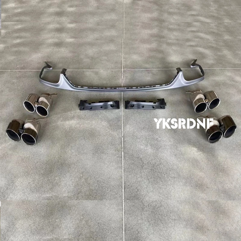 Difusor ABS negro con alerón labio para Audi Q8 SQ8 2019-2023 - imagen 5