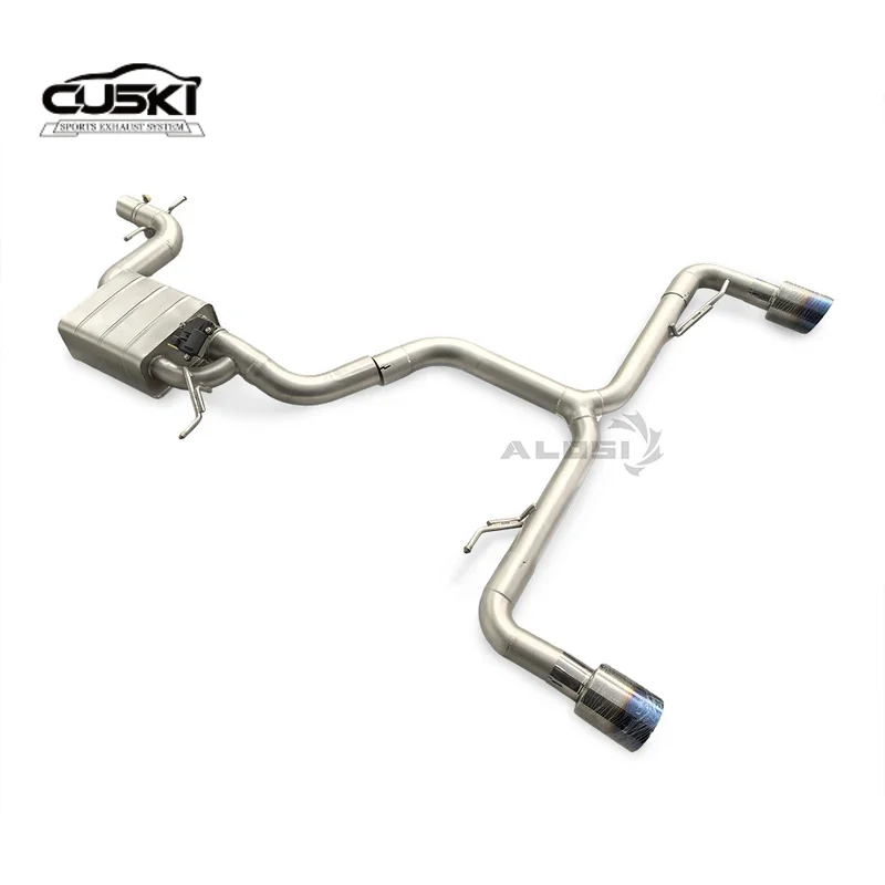 Escape trasero deportivo de acero inoxidable para Golf R MK7 2.0 T - imagen 3
