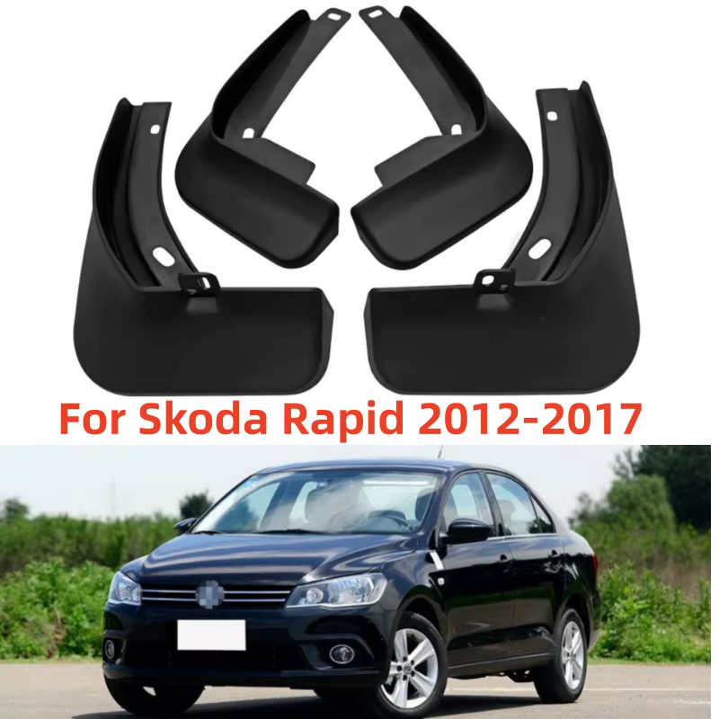 Kit guardabarros delanteros y traseros para Skoda Rapid 2012-2017