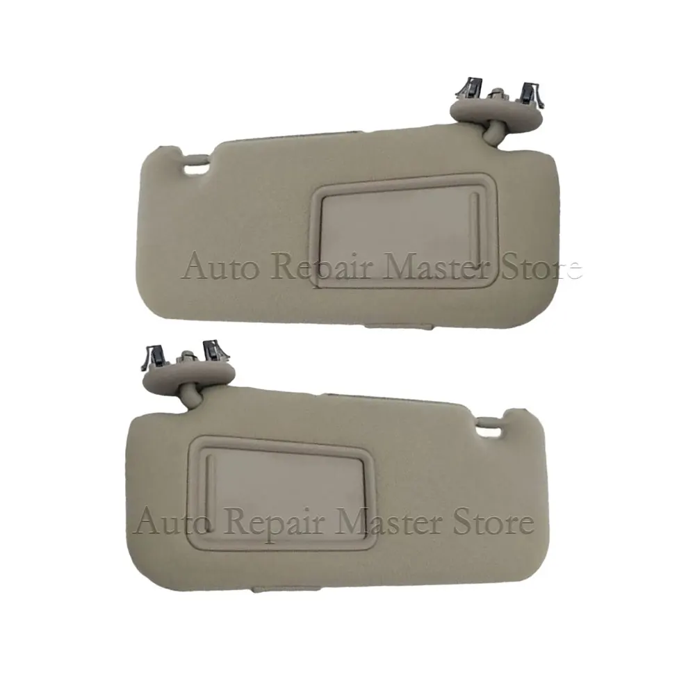 Parasol gris y Beige con espejo de tocador, accesorios de coche para Toyota Corolla 2007-2013 7432002711, 7432002640B1 - imagen 4