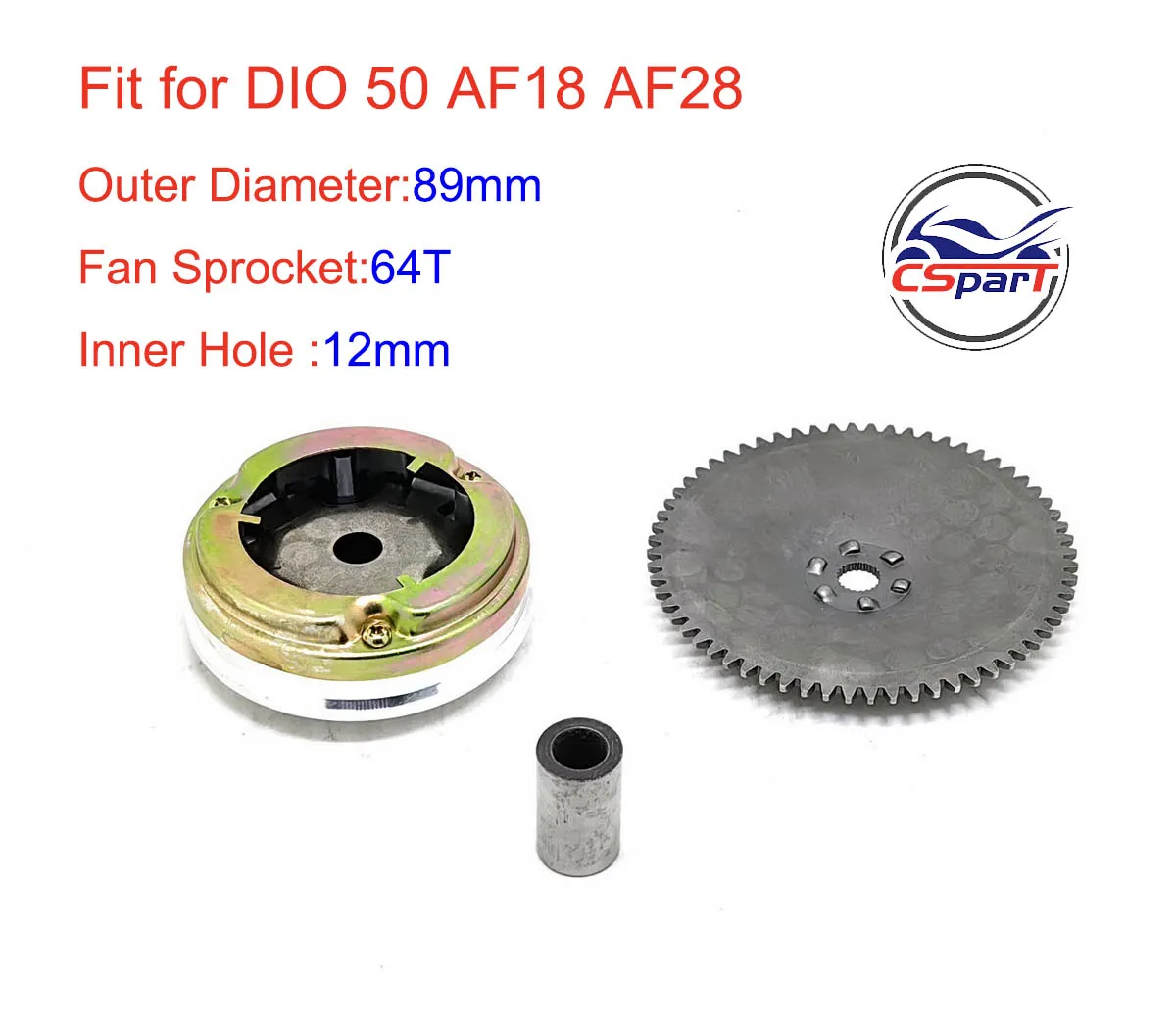 Kit variador scooter Honda Dio 50 AF18, AF24 y AF27