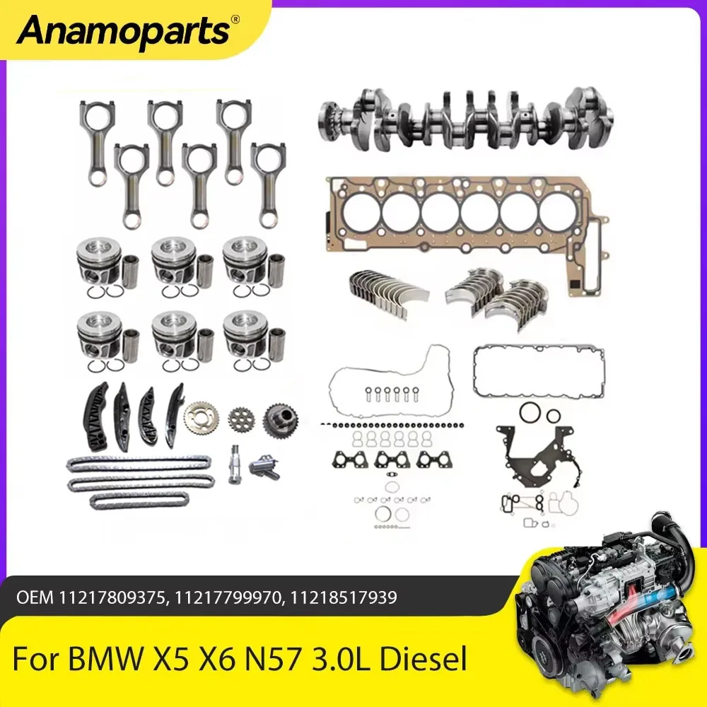 BMW N57D30 Cojinetes Biela X5 X6 E70 E71 3.0 Diesel