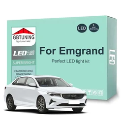 Bombillas LED CANBUS para Geely Emgrand EC7/EC8, interior y maletero