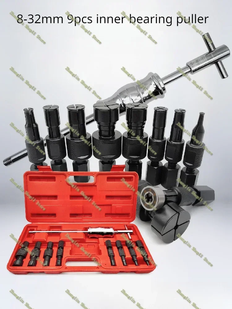 Extractor cojinetes internos con martillo deslizante – Juego 9 piezas