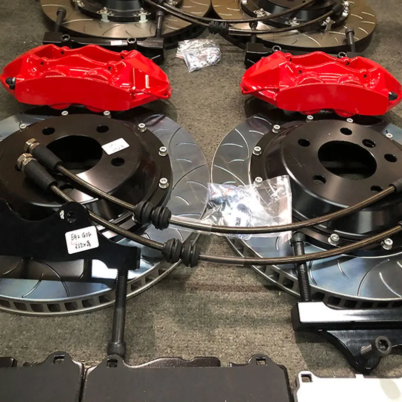 Pinzas de freno 6 pistones rojas + discos 355x32mm VW Polo GTI 2019 - imagen 4