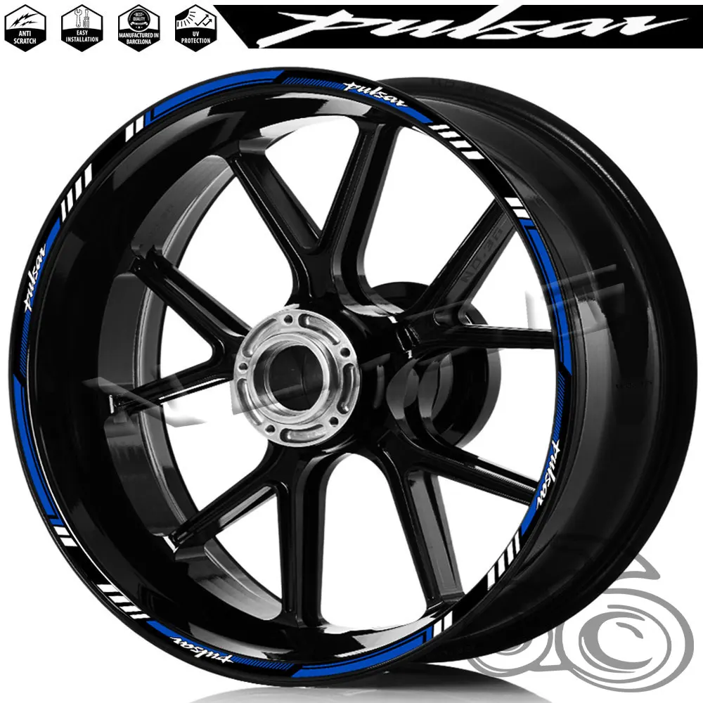 Cinta decorativa impermeable para llantas Bajaj Pulsar - imagen 4
