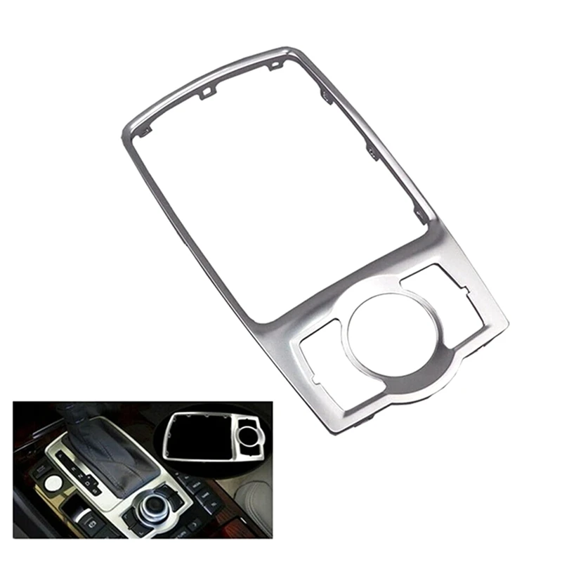 Piezas de embellecedor de marco cromado para consola frontal, componente decorativo para Panel de cambio de marchas A6 2005-2011 - imagen 2
