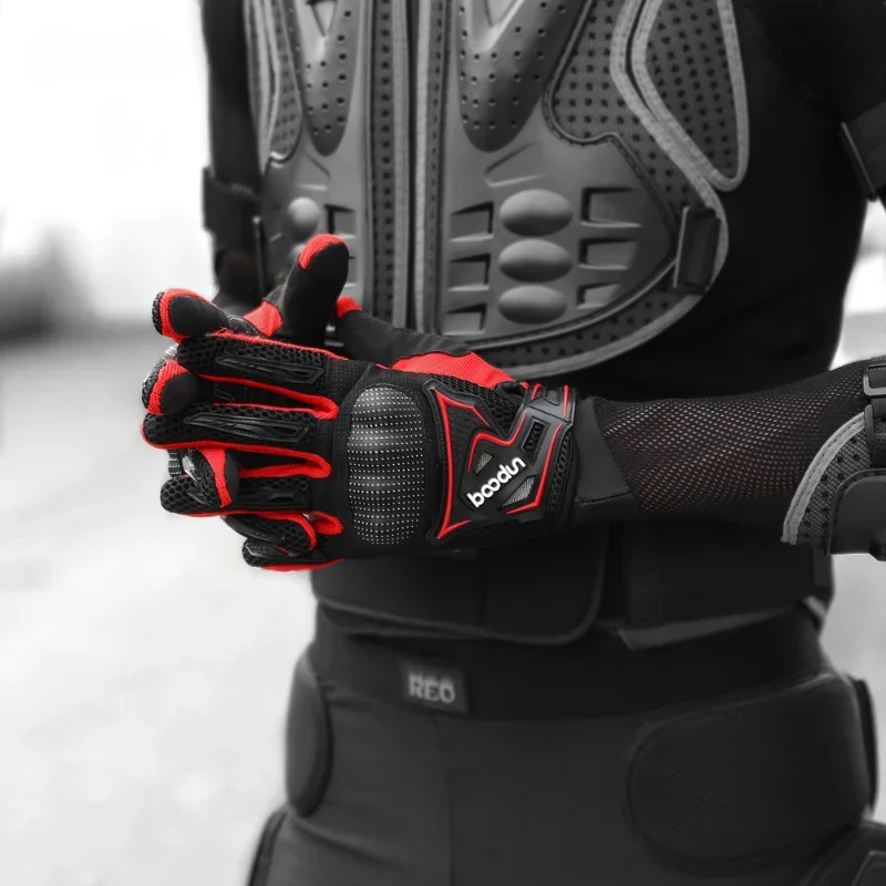 Guantes de invierno para moto: manoplas táctiles cálidas - imagen 4