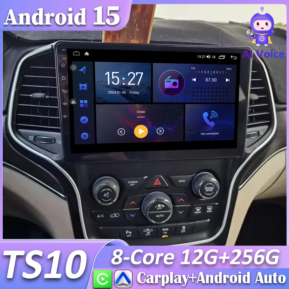 Radio coche Carplay Android Auto GPS 2K – Jeep Grand Cherokee WK2