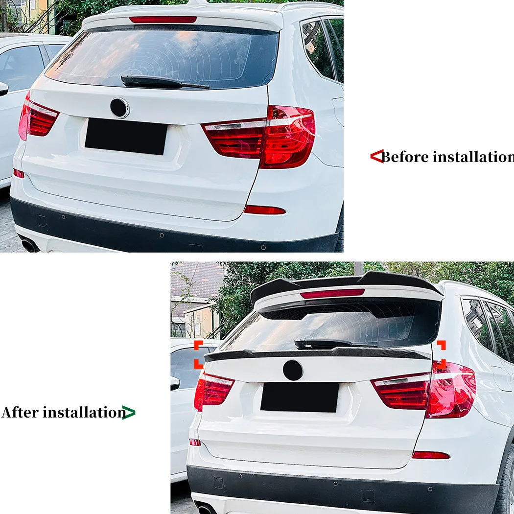 Alerón trasero de ABS negro para BMW X3 F25
