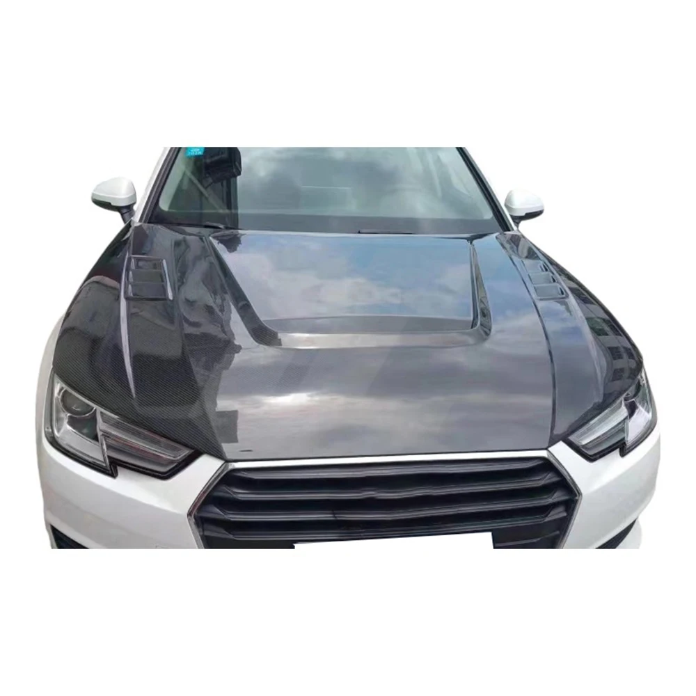 Capó de motor competición de fibra de carbono para Audi A4 B8 Sedan - imagen 3