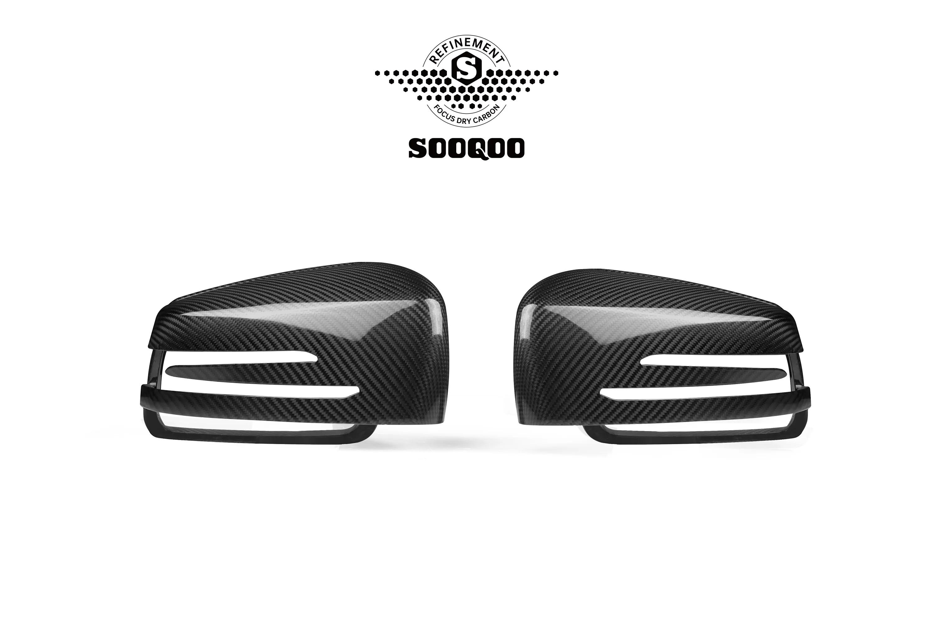 Tapas de espejo fibra carbono OEM – Mercedes W204/W212/W207 2010-2016 - imagen 2