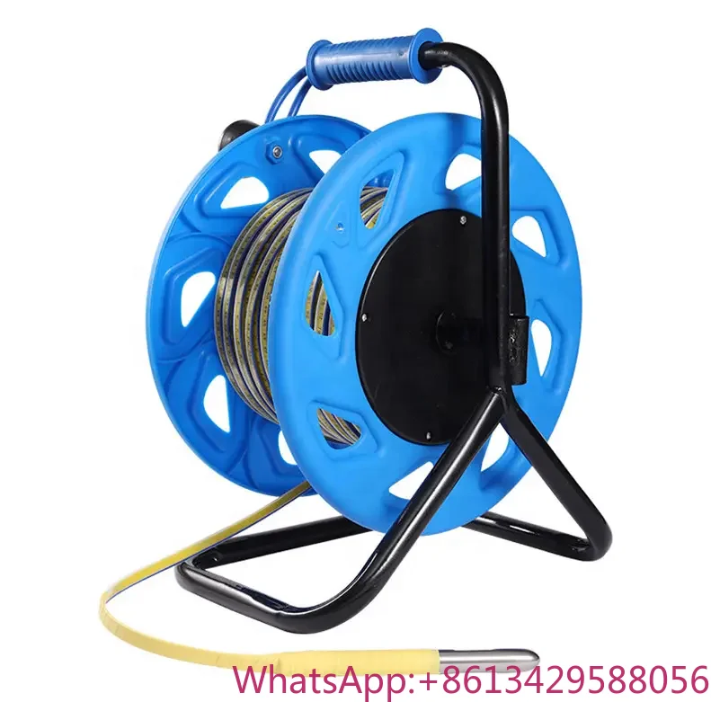 Nuevo medidor de inmersión de profundidad de pozo a bajo precio de fábrica/medidor de nivel de agua con regla de cable/indicador de nivel de agua subterránea 50M 150M 200M