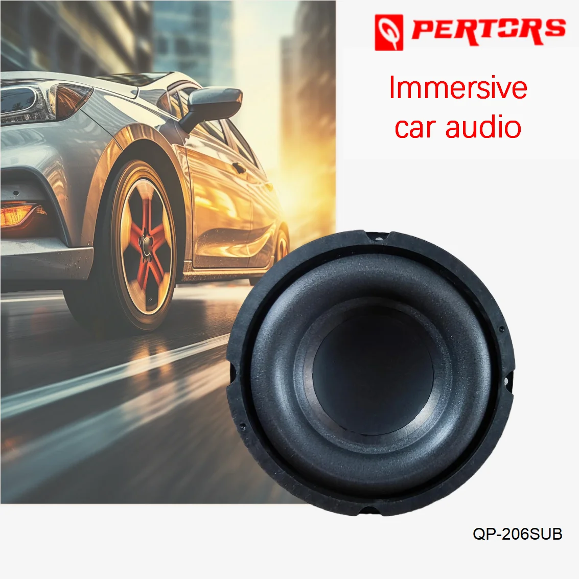 Subwoofer coche 6,5 pulgadas 4 ohmios de alta potencia