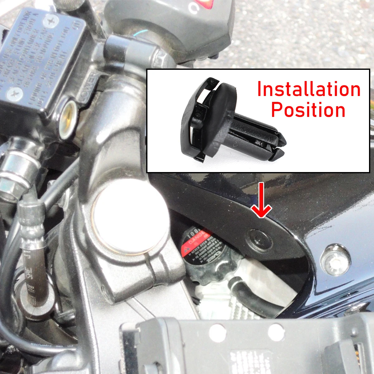 Remaches de plástico para carenado Honda CB1300, VFR800 y CBR - imagen 3