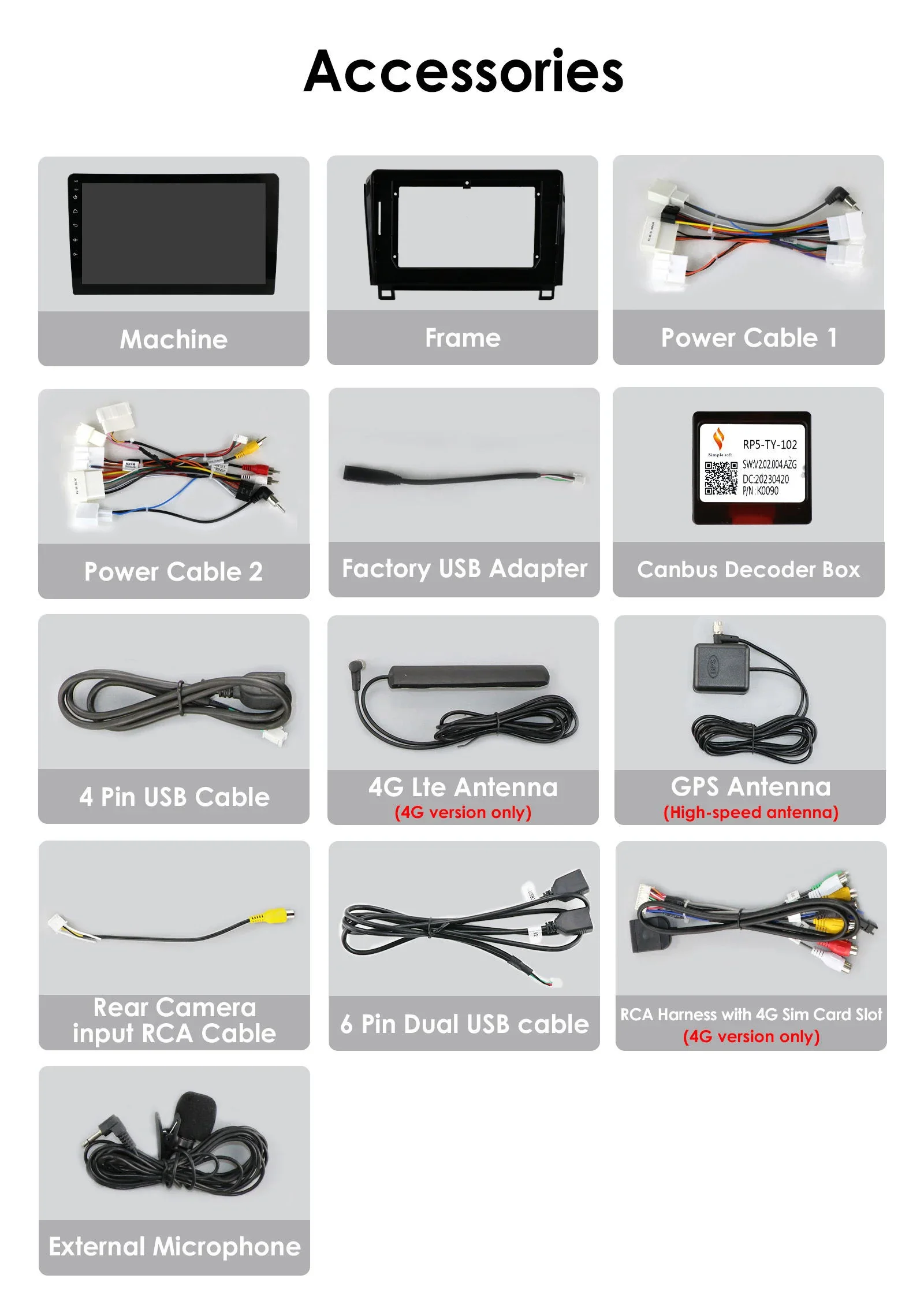 Radio 2 DIN Android con CarPlay y GPS para Toyota Tundra 2007-2013 - imagen 5