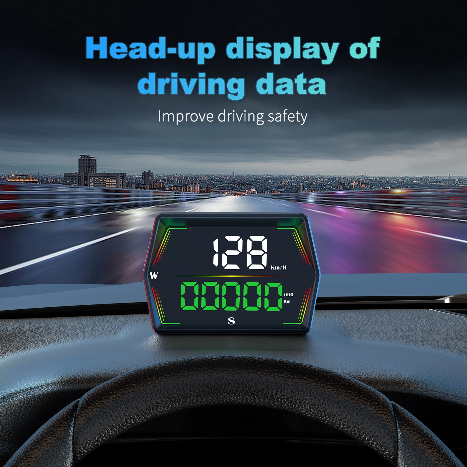 Velocímetro digital GPS G21 head-up display con aviso de velocidad - imagen 2