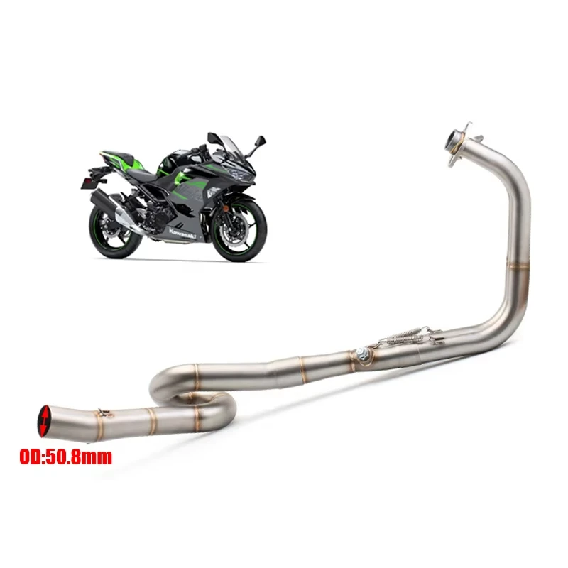 Tubo de escape Kawasaki Ninja 400 2017-2022, conexión frontal - imagen 2