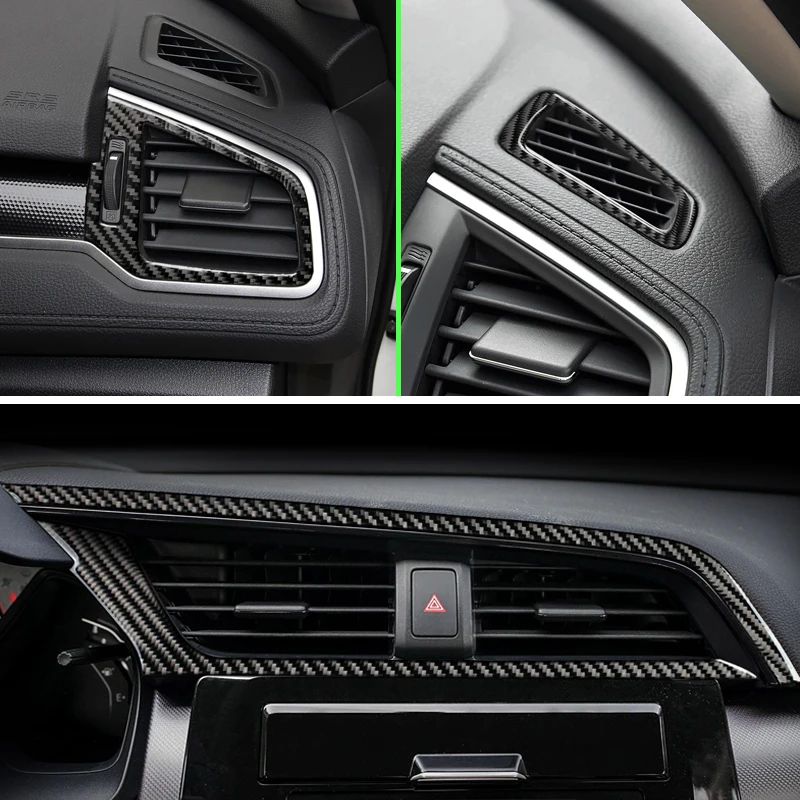 Moldura central de fibra de carbono Honda Civic X 2016-2019