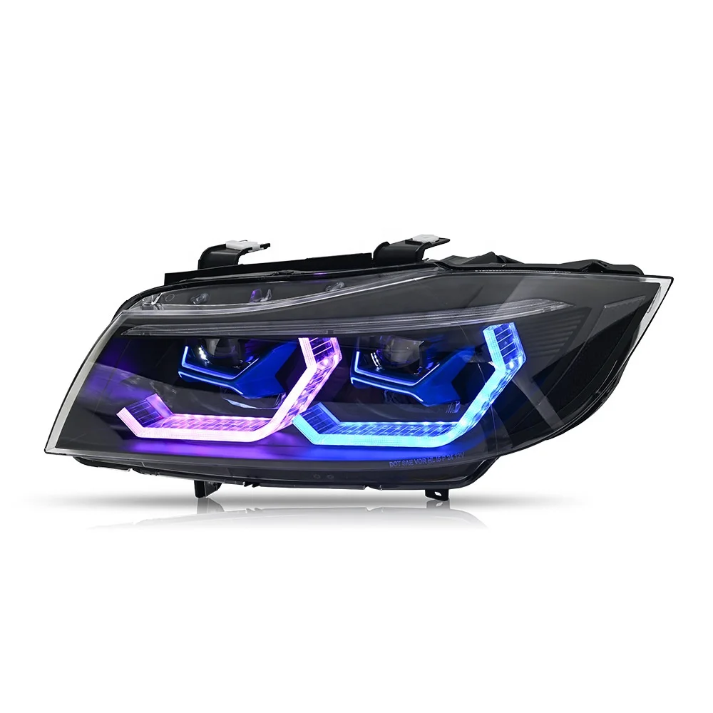 Faros delanteros LED RGB con DRL, antiniebla e intermitentes para BMW E90 - imagen 4