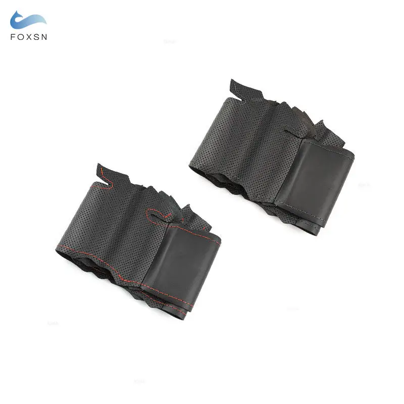 Protector de cuero perforado para volante Renault Laguna 3 2008-2015 - imagen 2