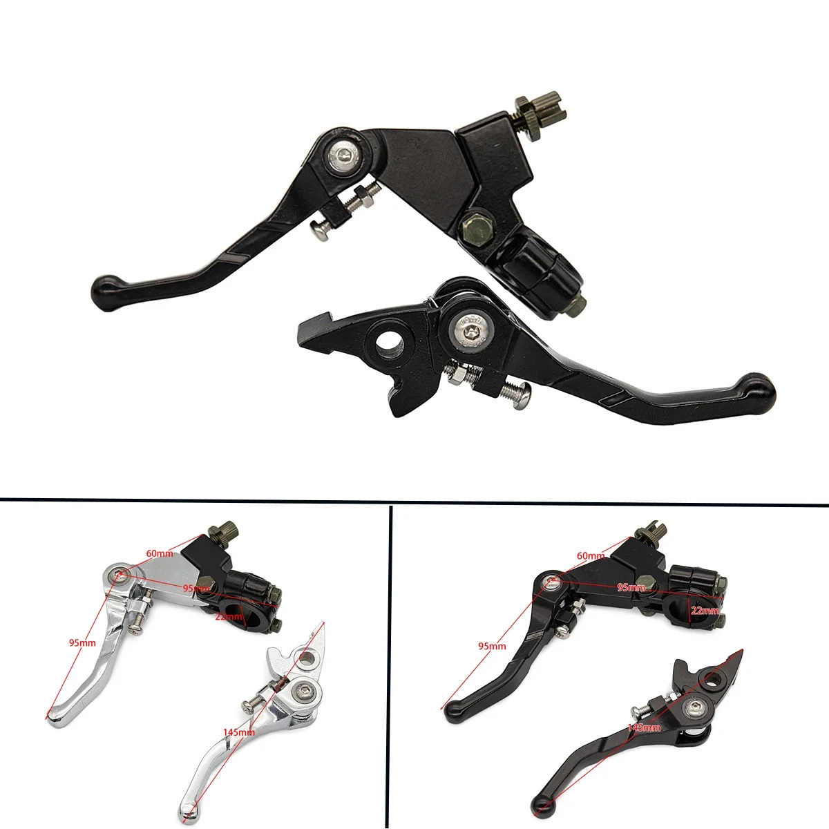 Palanca Plegable de Aluminio para Pitbike 110-150cc