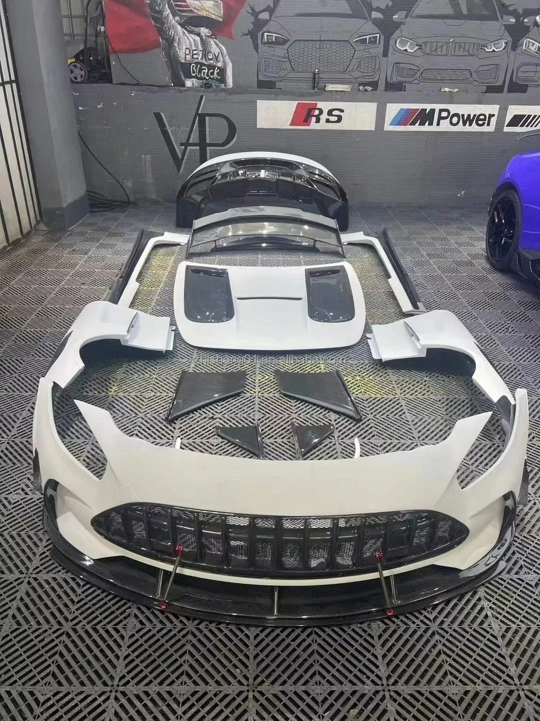 ZS BS kit carrocería fibra de carbono para Mercedes-Benz GT/GTS/GTR