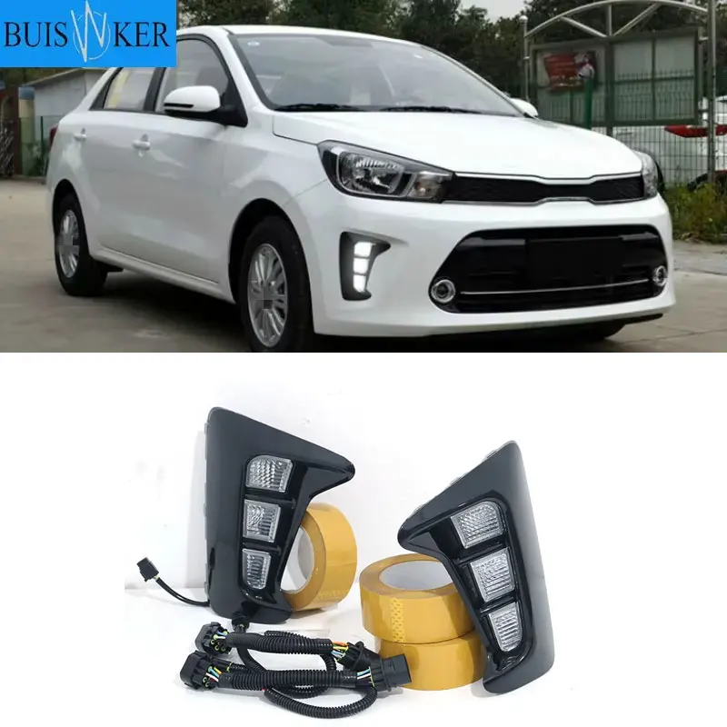 Luces LED DRL KIA PEGAS 2018-2019 circulación diurna