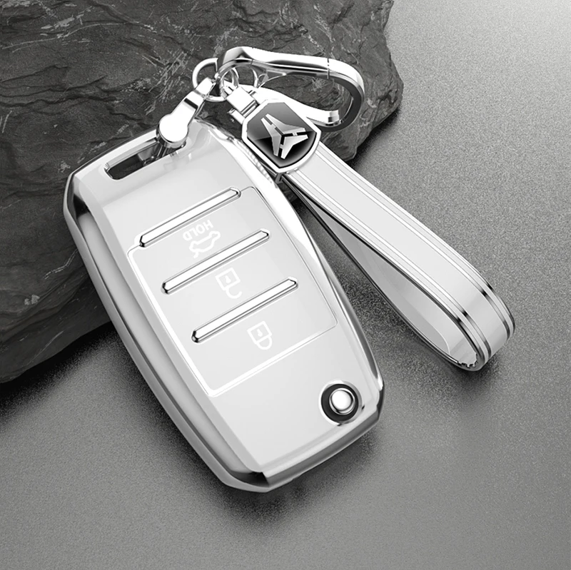 Funda protectora para mando a distancia de coche, carcasa de TPU con tapa de 3 botones para Kia Rio Optima Sportage Sorento Soul Ceed Cerato Forte Seltos - imagen 3