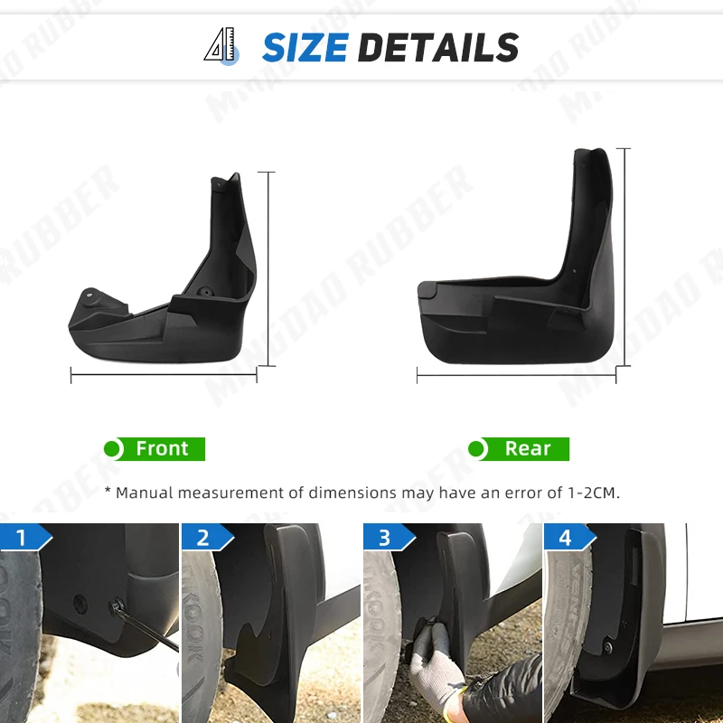 Guardabarros Renault Latitude 2011-2016 – Protectores antisalpicaduras - imagen 3