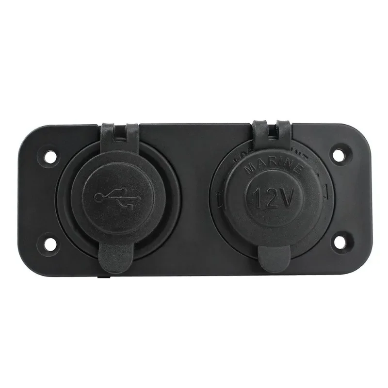 Toma de mechero 12V cargador USB dual impermeable coche y barco - imagen 4