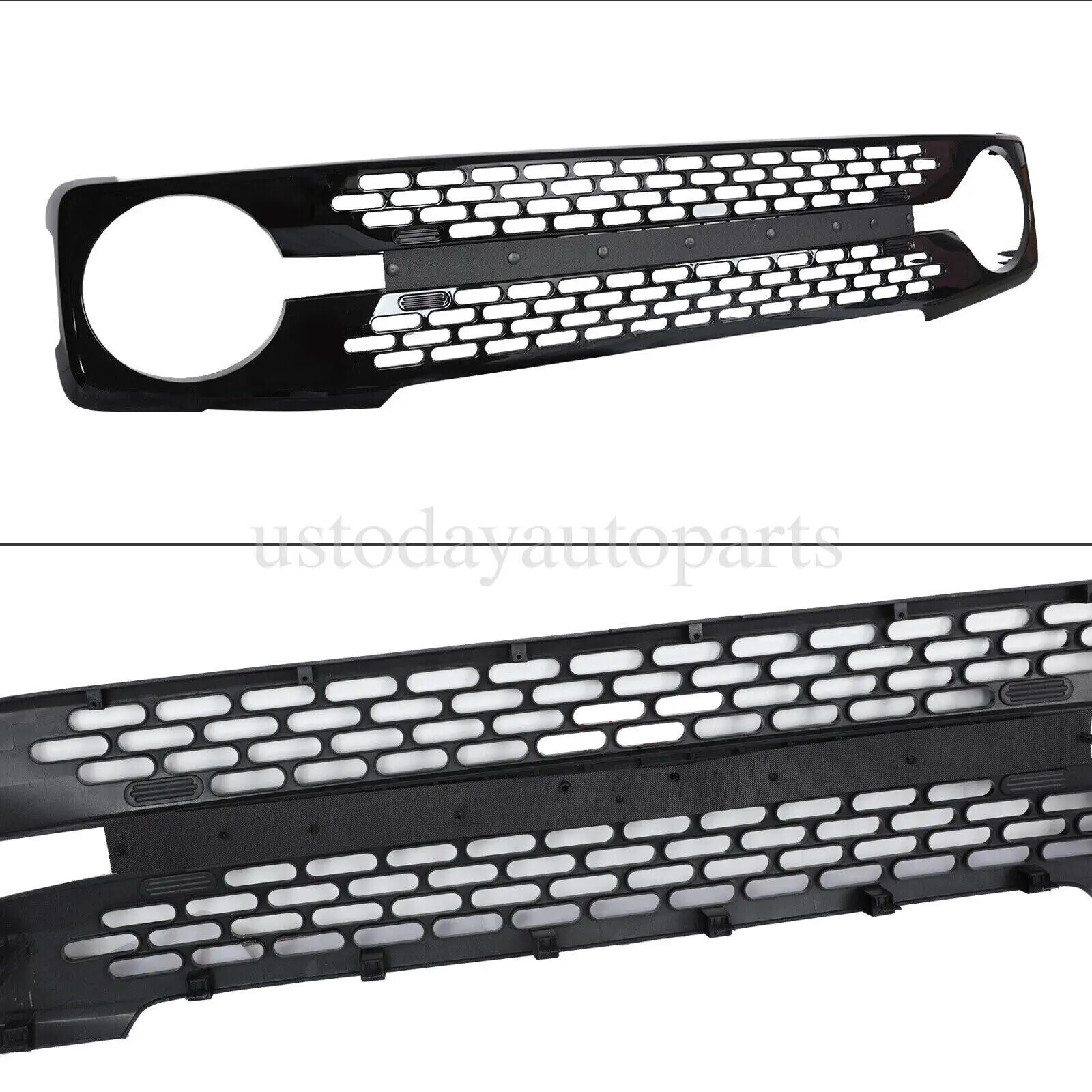 Rejilla delantera Ford Bronco 2021-2023 negra brillante - imagen 5