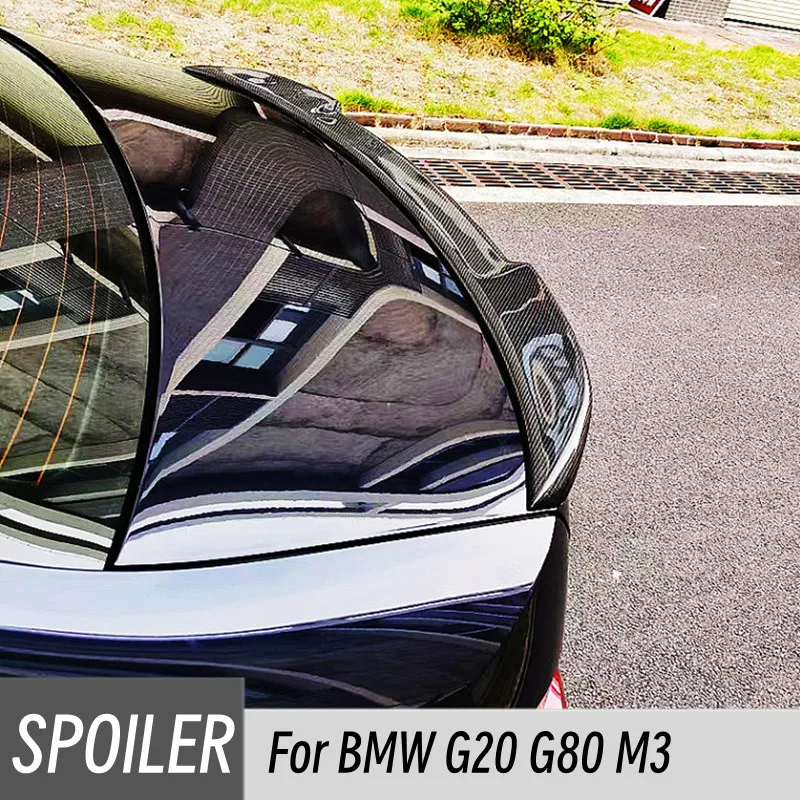 Alerón trasero de carbono negro para BMW Serie 3 G20 y M3 G80