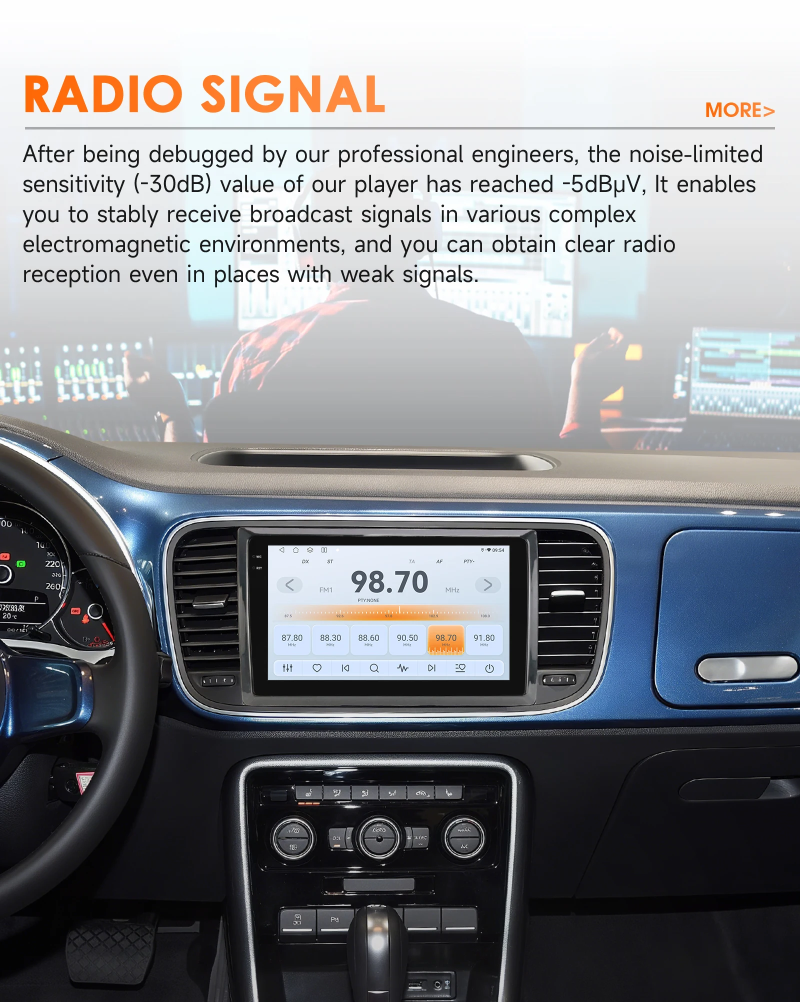Radio Android 14 Hizpo con CarPlay para VW Beetle A5 (2011-2019) - imagen 3