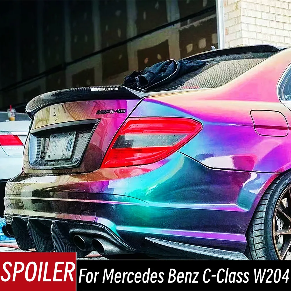 Alerón labio pato de fibra de carbono para Mercedes Clase C W204