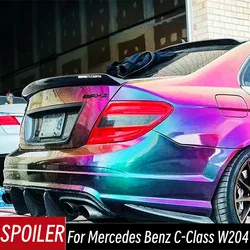 Alerón labio pato de fibra de carbono para Mercedes Clase C W204